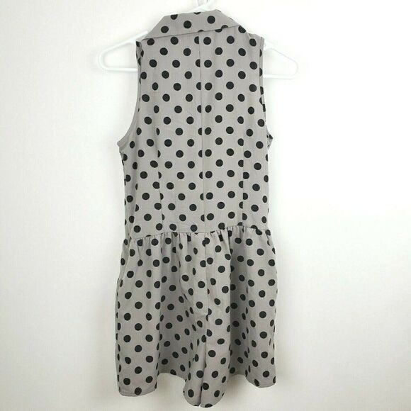 Moon Collection Retro Rockabilly Polka Dot Romper Jumpsuit Shorts Collar Buttons - Picture 3 of 4